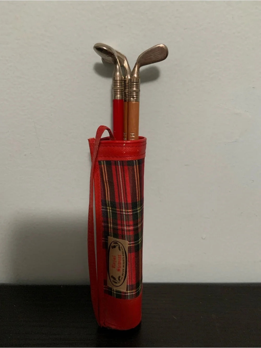 Royal Stewart Mini Golf Bag with 3 Golf Club Pencils